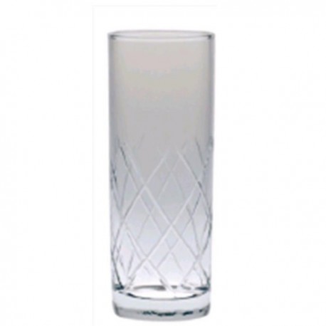 Bicchiere Cortina taglio a rete da 21.5 cl a 28 cl vetro Bormioli Rocco
