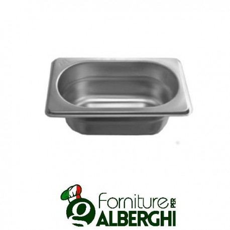 Vasca contenitore bacinella in acciaio inox gastronorm 1/9 17.6 x 10.8 ABBATTITORE DI TEMPERATURA FORNO CONVEZIONE ARMADIO REFR