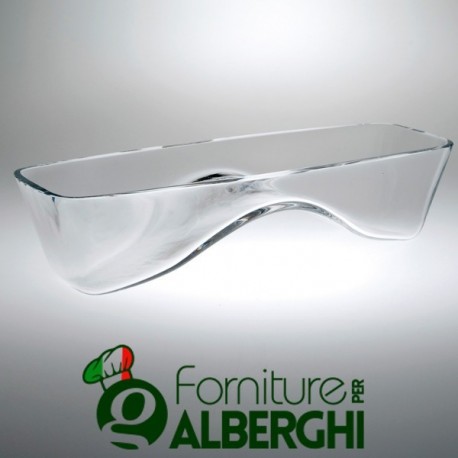 Coppa Rettangolare trasparente vetro trasparente 36x13 cm Pasabahce