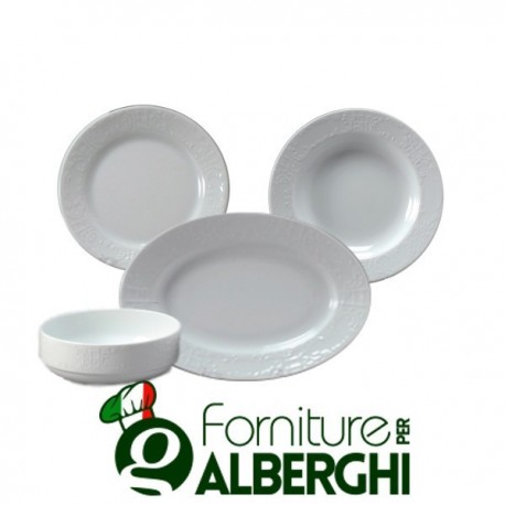 Piatto piano fondo vassoio ovale insalatiera Bolzano porcellana Inker da tavolo