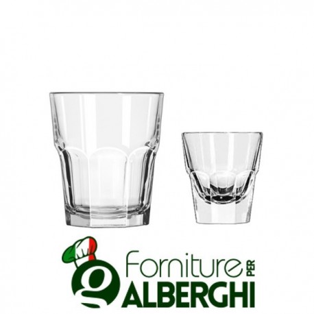 Bicchiere Gibraltar basso da varie cl vetro Libbey