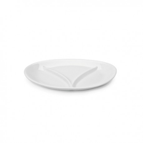 MILLENNIUM piatto ovale tris MPS porcellana da tavolo