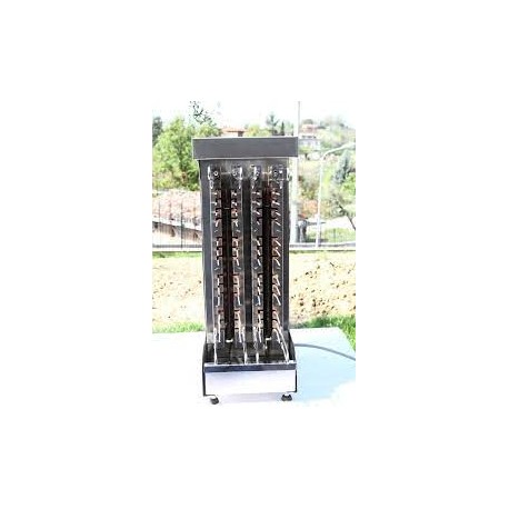 Cuoci arrosticini elettrico capacita' di cottura 52 pezzi dim.mm.350x400x710h