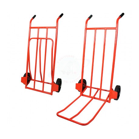 CARRELLO PORTABAGAGLI PORTASACCHI LEGGERO CON PEDANA RIBALTABILE