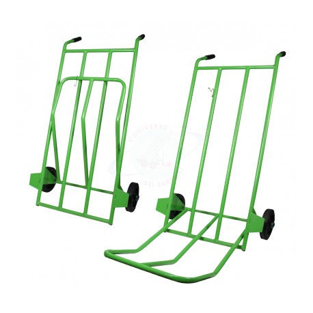CARRELLO PORTABAGAGLI PORTASACCHI PESANTE CON PEDANA RIBALTABILE