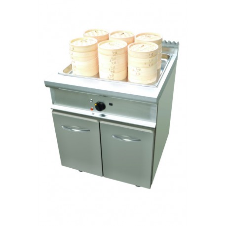 Vaporiera dim sum etnica elettrica 12 kw dim.mm.800x900x850h