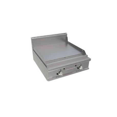 Fry top a gas piastra liscia Dim.mm.800x900x275h