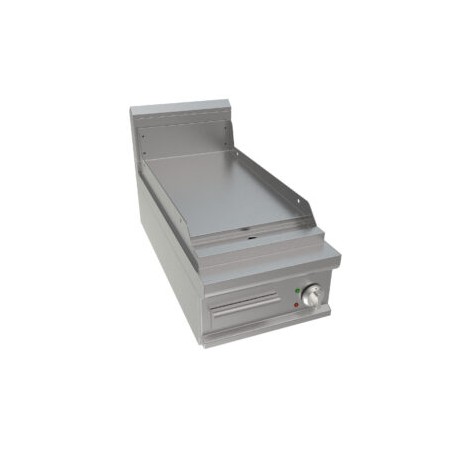 Fry top elettrico piastra liscia Dim.mm.400x900x275h