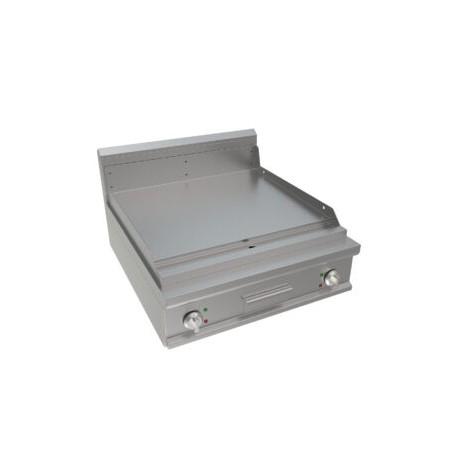 Fry top elettrico piastra liscia Dim.mm.800x900x275h
