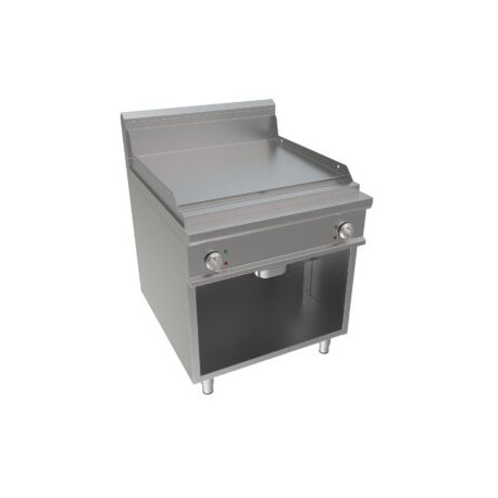 Fry top elettrico piastra liscia Dim.mm.800x900x850h