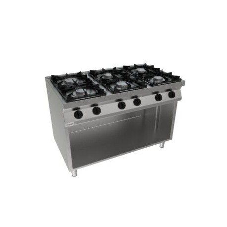 Cucina a gas sei fuochi dim.mm.1.200x700x850h