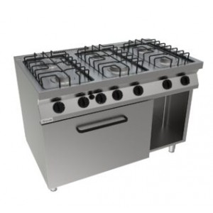 Cucina con forno a gas sei...
