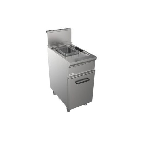 Friggitrice a gas ad una vasca lt 13 dim.mm.400x700x850h