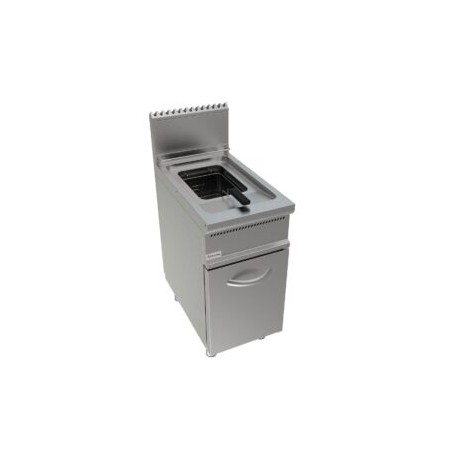 Friggitrice a gas ad una vasca lt 17 dim.mm.400x700x850h