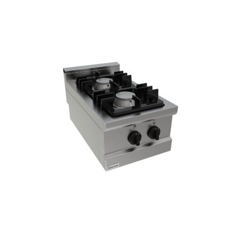 Cucina a gas due fuochi dim.mm.400x700x305h