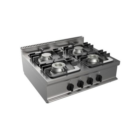 Cucina a gas quattro fuochi dim.mm.800x700x275h