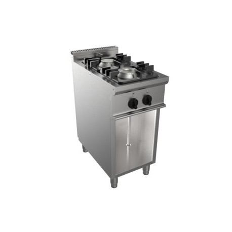 Cucina a gas due fuochi dim.mm.400x700x850h