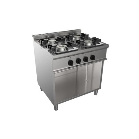 Cucina a gas quattro fuochi dim.mm.700x700x850h