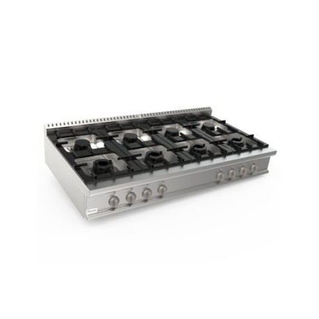 Cucina a gas otto fuochi dim.mm.1.600x900x275h