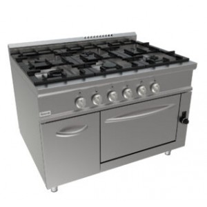 Cucina con forno a gas sei...