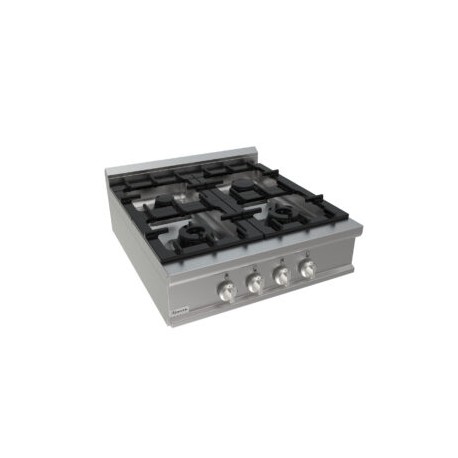 Cucina a gas quattro fuochi dim.mm.900x900x275h