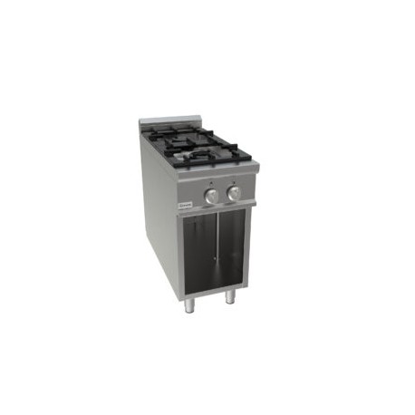 Cucina a gas due fuochi dim.mm.450x900x850h