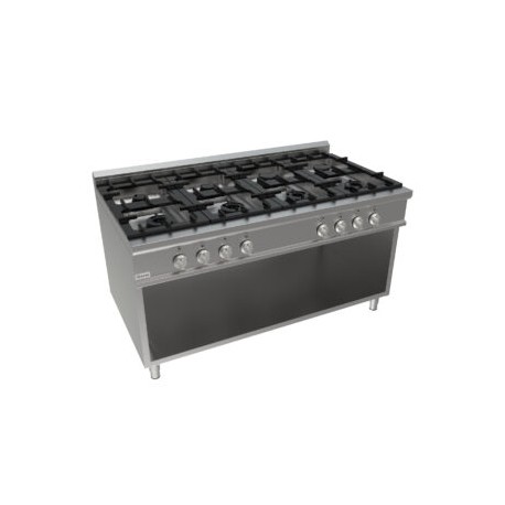 Cucina a gas otto fuochi dim.mm.1.800x900x850h
