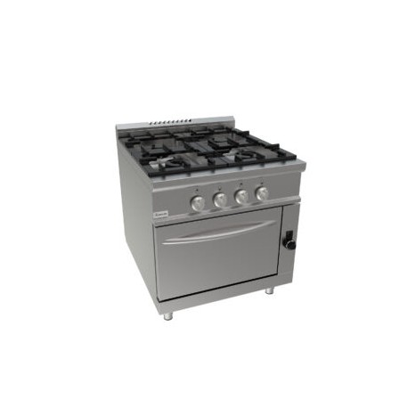 Cucina con forno a gas quattro fuochi dim.mm.900x900x850h