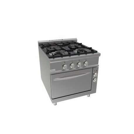 Cucina con forno a gas quattro fuochi dim.mm.900x900x850h