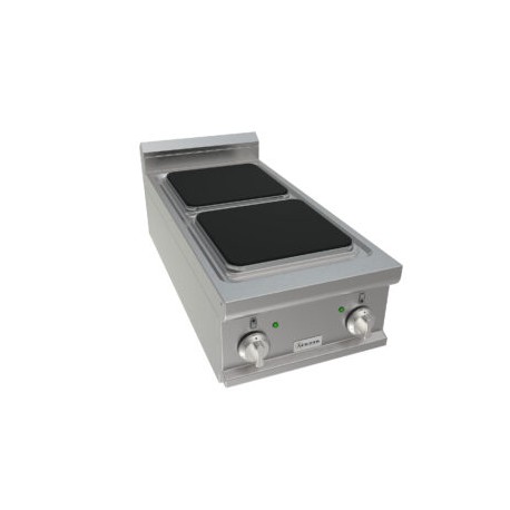 Cucina elettrica due zone cottura dim.mm.400x900x275h