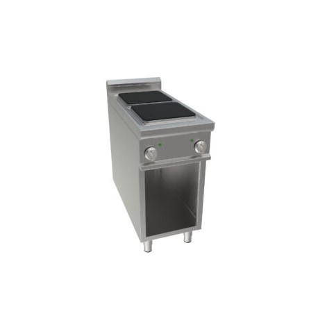 Cucina elettrica due zone cottura dim.mm.400x900x850h