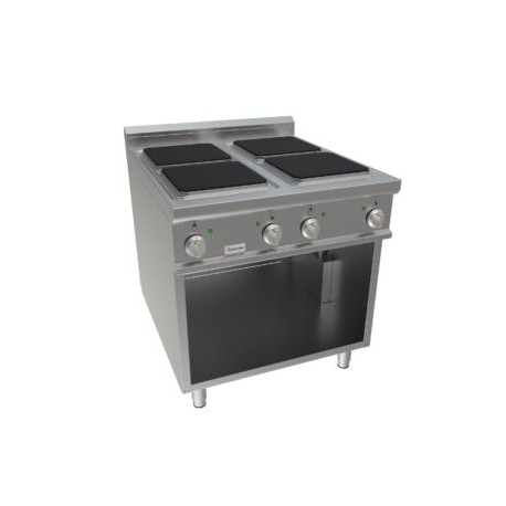 Cucina elettrica quattro zone cottura dim.mm.800x900x850h