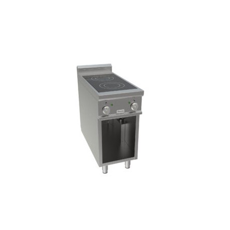 Cucina elettrica vetroceramica due zone cottura dim.mm.400x900x850h