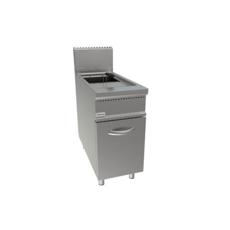 Friggitrice a gas ad una vasca lt 22 dim.mm.400x900x850h