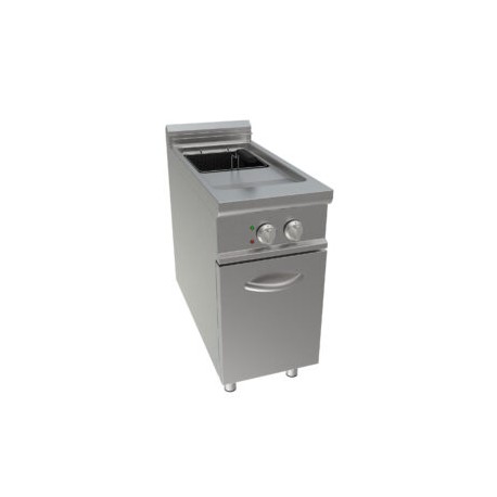Friggitrice elettrica ad una vasca lt 17 dim.mm.400x900x850h
