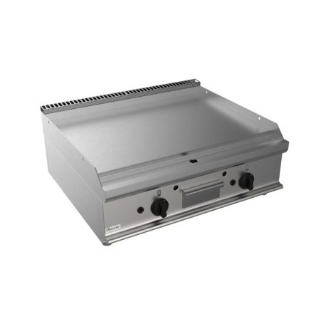 Fry top a gas piastra liscia Dim.mm.800x700x275h