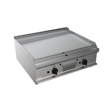 Fry top a gas piastra rigata Dim.mm.700x700x275h