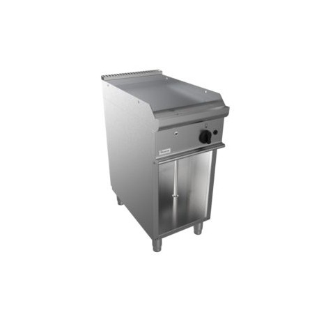Fry top a gas piastra liscia Dim.mm.400x700x850h