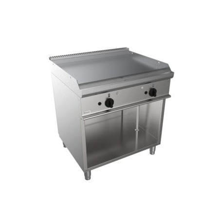 Fry top a gas piastra rigata Dim.mm.800x700x850h