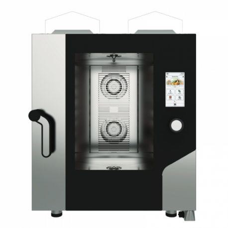 Forno elettrico combinato convezione vapore 7 teglie 1/1 GN con TOUCH SCREEN