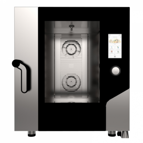 Forno elettrico combinato convezione vapore 7 teglie 1/1 GN con boiler e TOUCH SCREEN