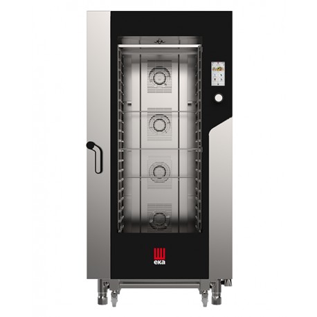 Forno elettrico combinato convezione vapore 20 teglie 1/1 GN con TOUCH SCREEN