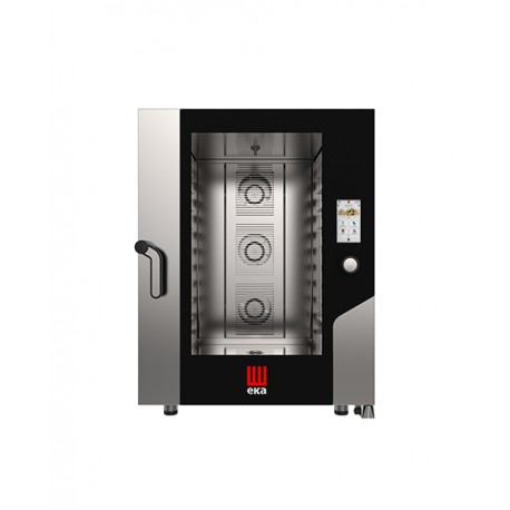 Forno elettrico combinato convezione vapore 10 teglie 2/1 GN con TOUCH SCREEN