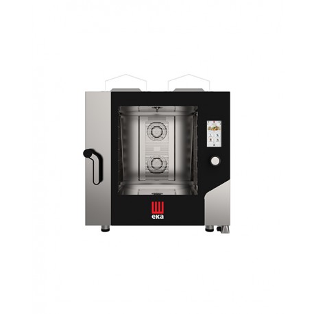 Forno a gas combinato convezione vapore 6 teglie 2/1 GN con TOUCH SCREEN