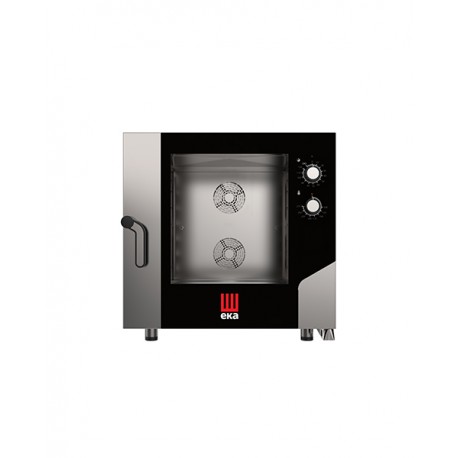 Forno elettrico combinato convezione 6 teglie 600 x 400 mm con panello elettromeccanico