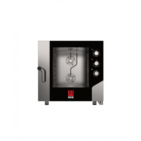 Forno elettrico combinato convezione vapore 6 teglie 600 x 400 mm con panello elettromeccanico