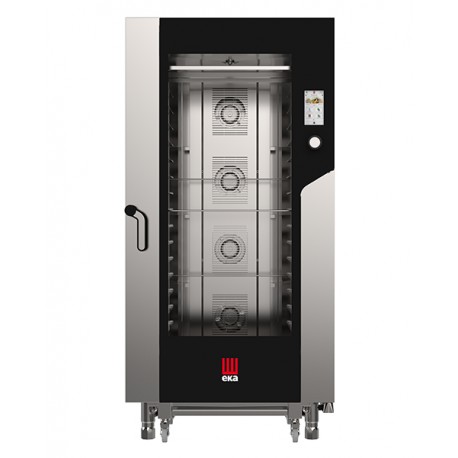 Forno elettrico combinato convezione vapore 16 teglie 600 x 400 mm con TOUCH SCREEN