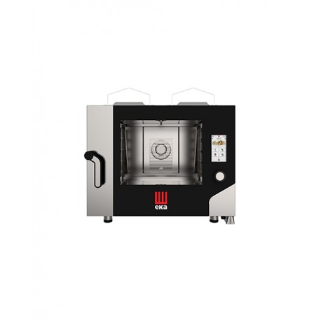 Forno a gas combinato convezione vapore 4 teglie 600 x 400 mm con TOUCH SCREEN