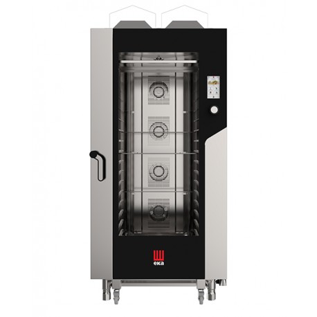 Forno a gas combinato convezione vapore 16 teglie 600 x 400 mm con TOUCH SCREEN