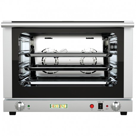 Forno elettrico ventilato a convezione con umidificatore capienza di 4 teglie GN1/1 kw 2,9